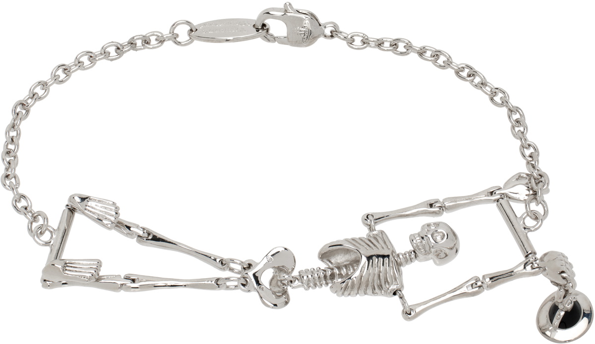 Vivienne Westwood Silver Skeleton Bracelet Vivienne Westwood