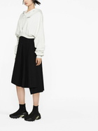 OFF-WHITE - Cropped Cotton Hoodie