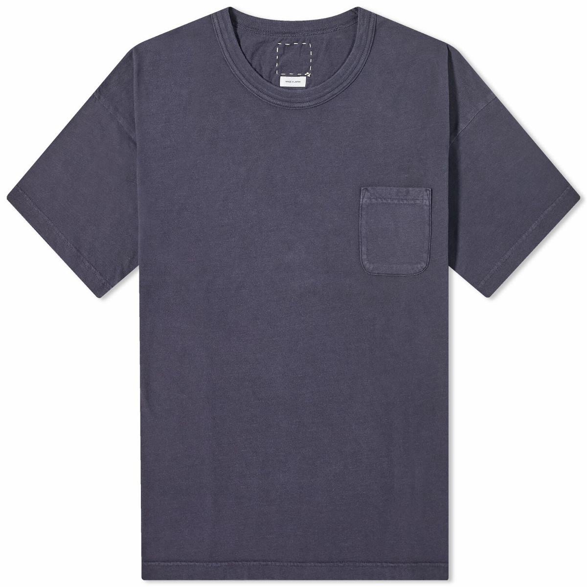 Visvim Men's Distressed Amplus T-Shirt in Navy Visvim