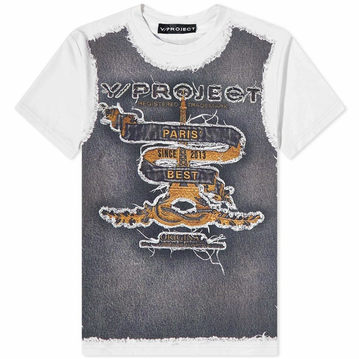 Photo: Y-Project Women's Paris' Best Second Skin T-Shirt in Taupe/Navy