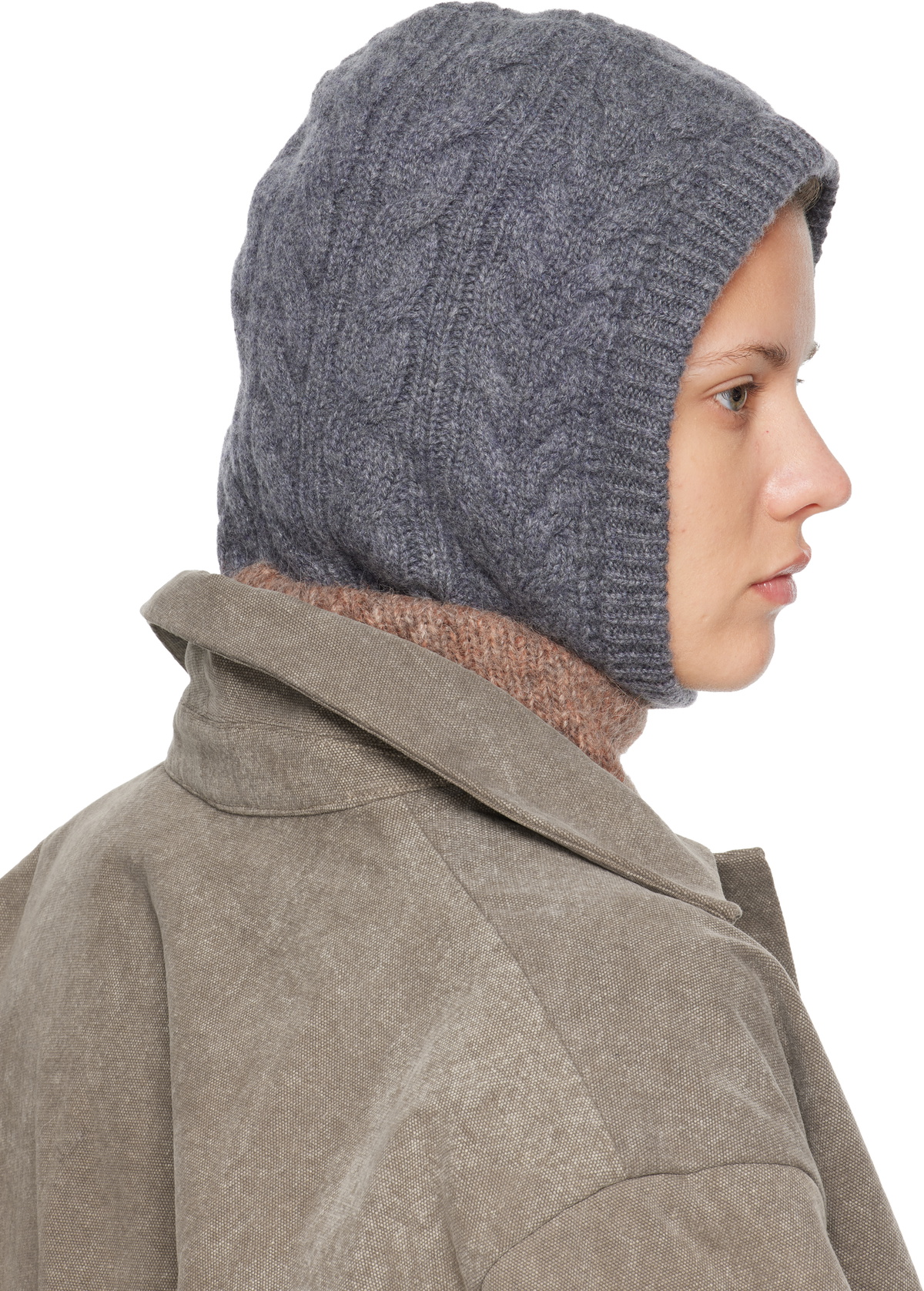 LISA YANG Gray Ylda Balaclava