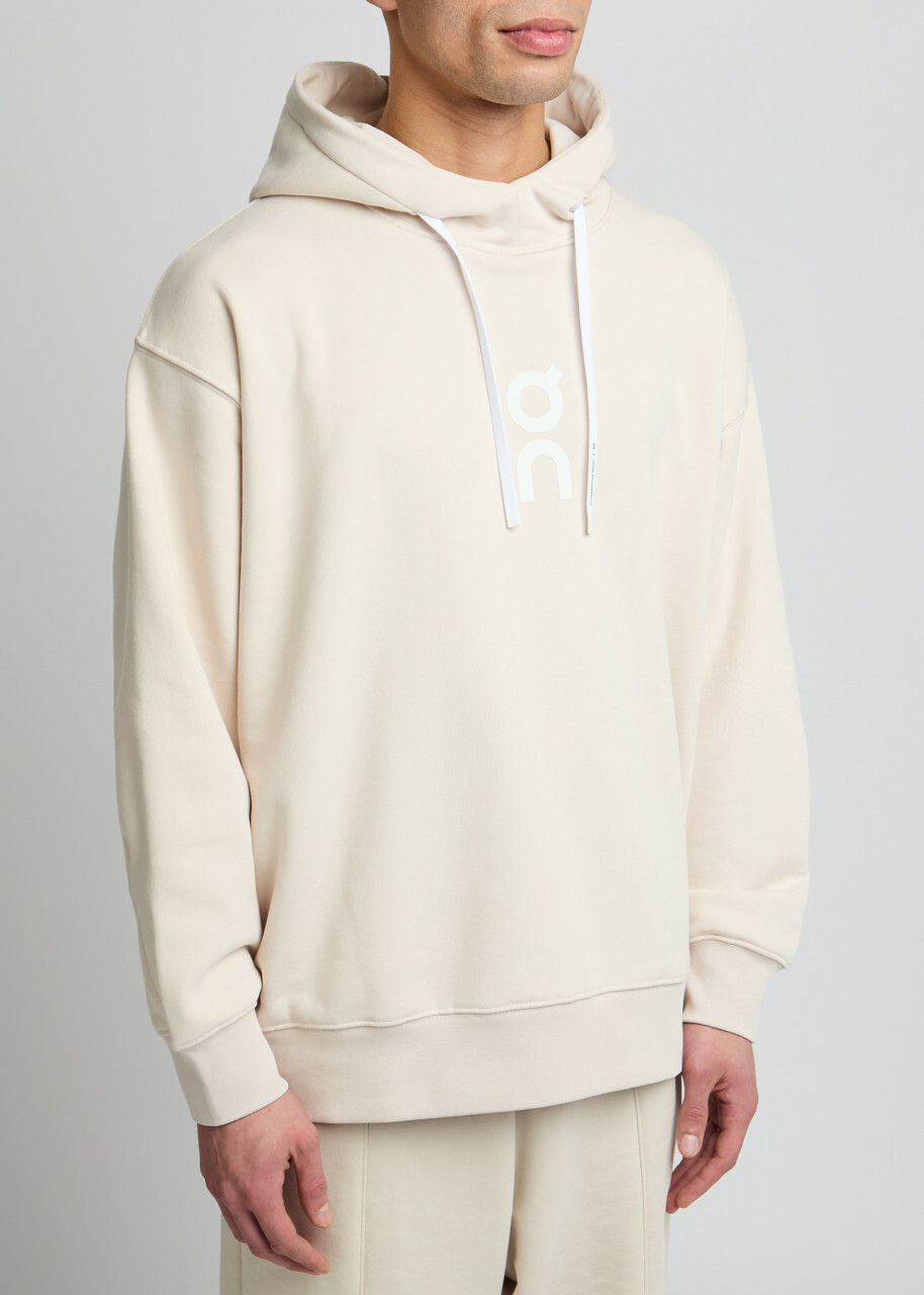 ON Club Logo Cotton-blend Hooded Sweatshirt Grey