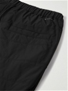 Snow Peak - Slim-Fit Belted Quilted Primeflex® Shell Trousers - Black