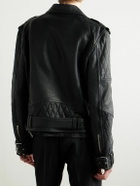 Balmain - Quilted Leather Jacket - Black