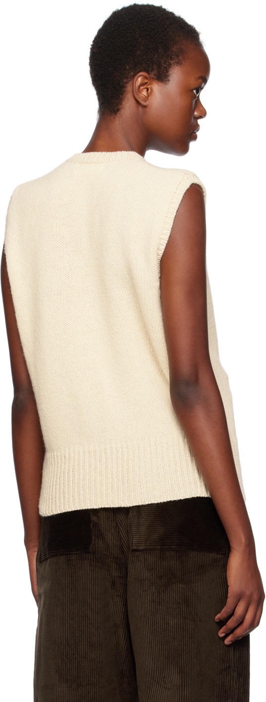 Cawley Off-White Flora Vest