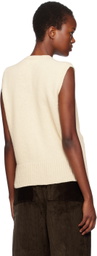 Cawley Off-White Flora Vest