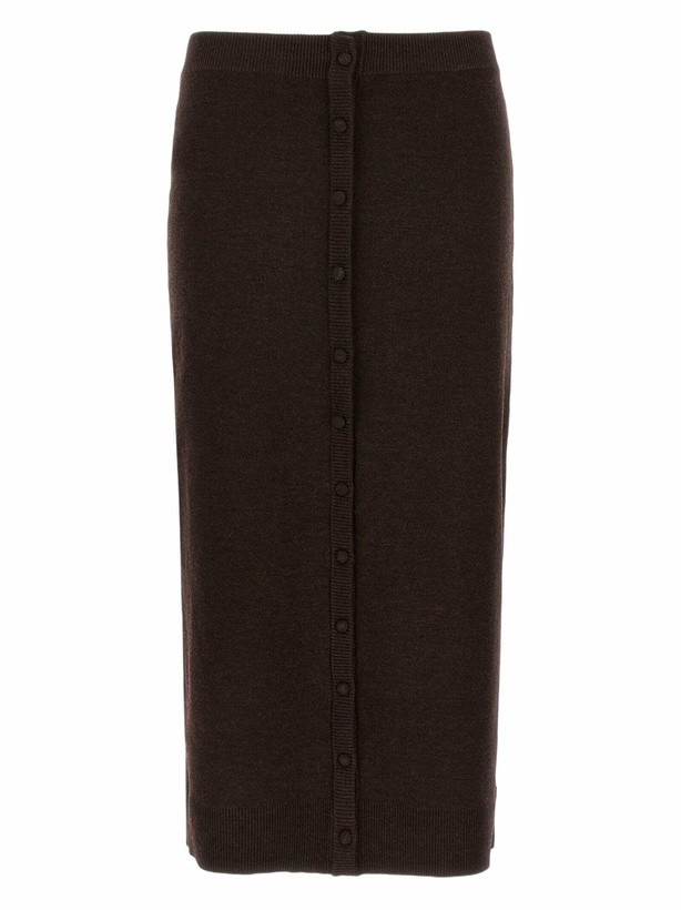 Photo: Victoria Beckham bottoni Midi Skirt