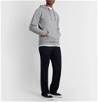 Vans - Logo-Print Fleece-Back Cotton-Blend Jersey Hoodie - Gray