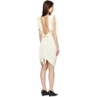 Versace Off-White Cocktail Crepe Midi Dress