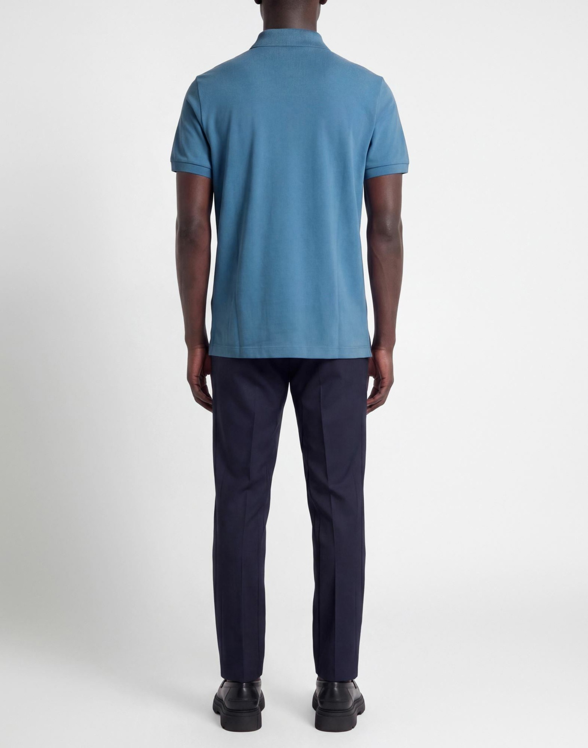 Fendi Mens Polo shirt Slate in Blue