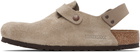 Birkenstock Taupe Regular Tokio Slip-on Loafers