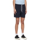 Noah Navy Winged Foot Rugby Shorts