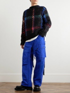 Sacai - Straight-Leg Belted Shell Cargo Trousers - Blue