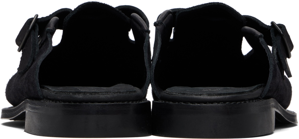 HEREU Black Barraca Slip-on Loafers