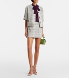 Valentino Garavani Rockstud Spike Small suede top-handle bag