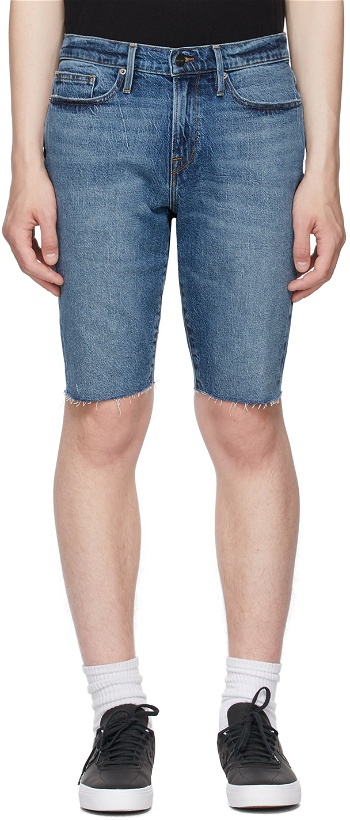 Photo: Frame Blue Denim 'L'Homme Relaxed' Shorts