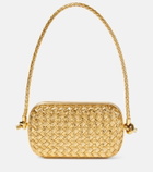 Bottega Veneta - Knot Mini metallic leather shoulder bag