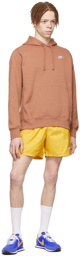 Nike Yellow Polyester Shorts