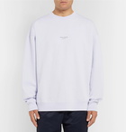 Acne Studios - Oversized Logo-Print Cotton-Jersey Sweatshirt - Men - Lilac