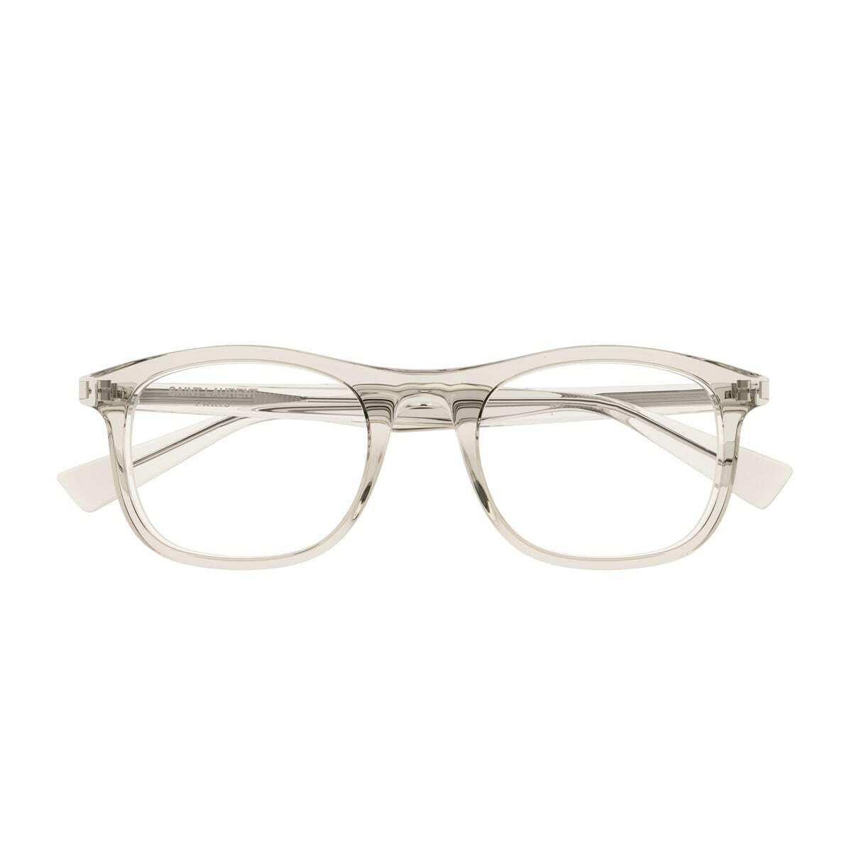 Saint Laurent Eyewear Saint Laurent Sl 811 Linea Corner Angle 004 Beige Trasparente Glasses