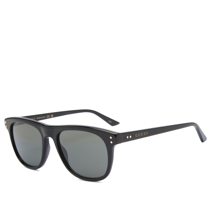 Photo: Gucci Men's GG1893S Sunglasses in Black/Grey 