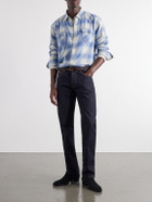 Fortela - Josh Checked Cotton Shirt - Blue