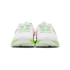 Asics White and Green Gel-Nimbus 27 Lite-Show Sneakers