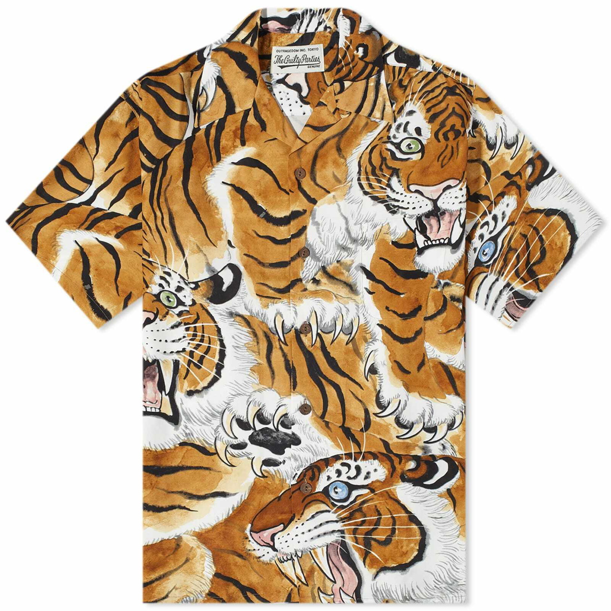 カタログギフトも！ WACKO MARIA TIMLEHI Shirt TIGERCAMO ARMY SHIRT ...