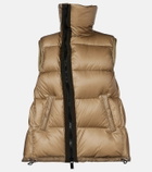 Sacai Asymmetric quilted down vest