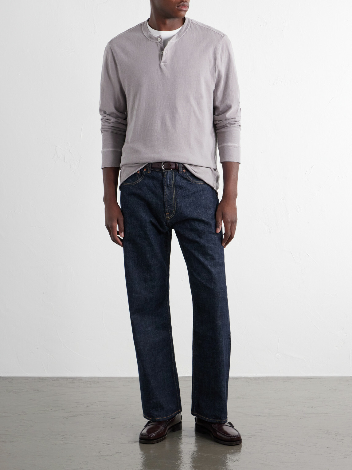 James Perse - Cotton-Jersey Henley T-Shirt - Gray