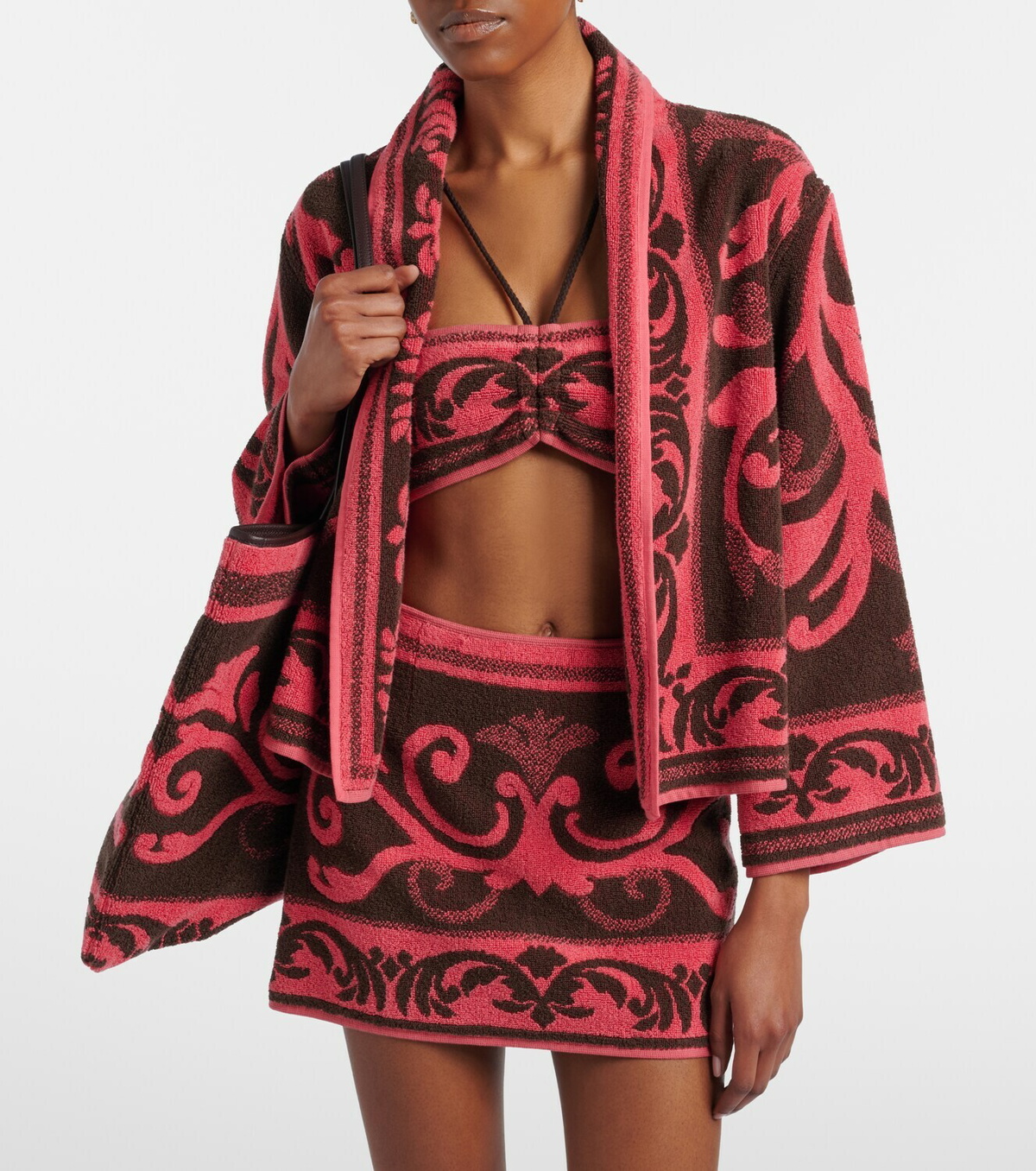 Valentino Cotton terry jacquard jacket