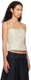 Sandy Liang Green Hunter Tank Top
