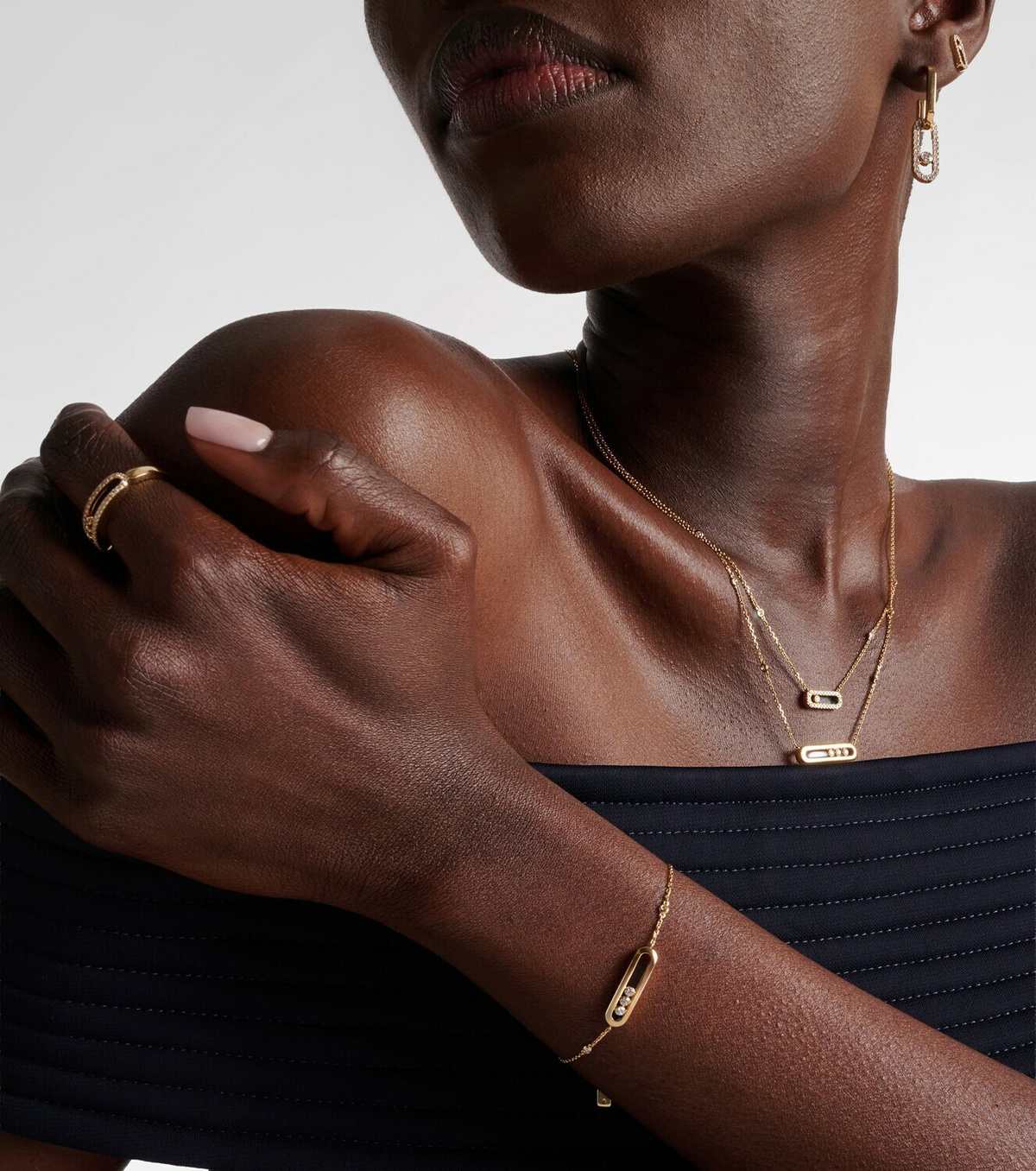 Messika Baby Move 18kt gold bracelet with diamonds