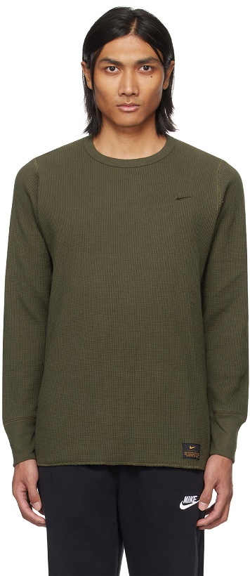 Photo: Nike Green Embroidered Long Sleeve T-Shirt