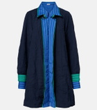 Loewe Striped technical cotton-blend shirt dress