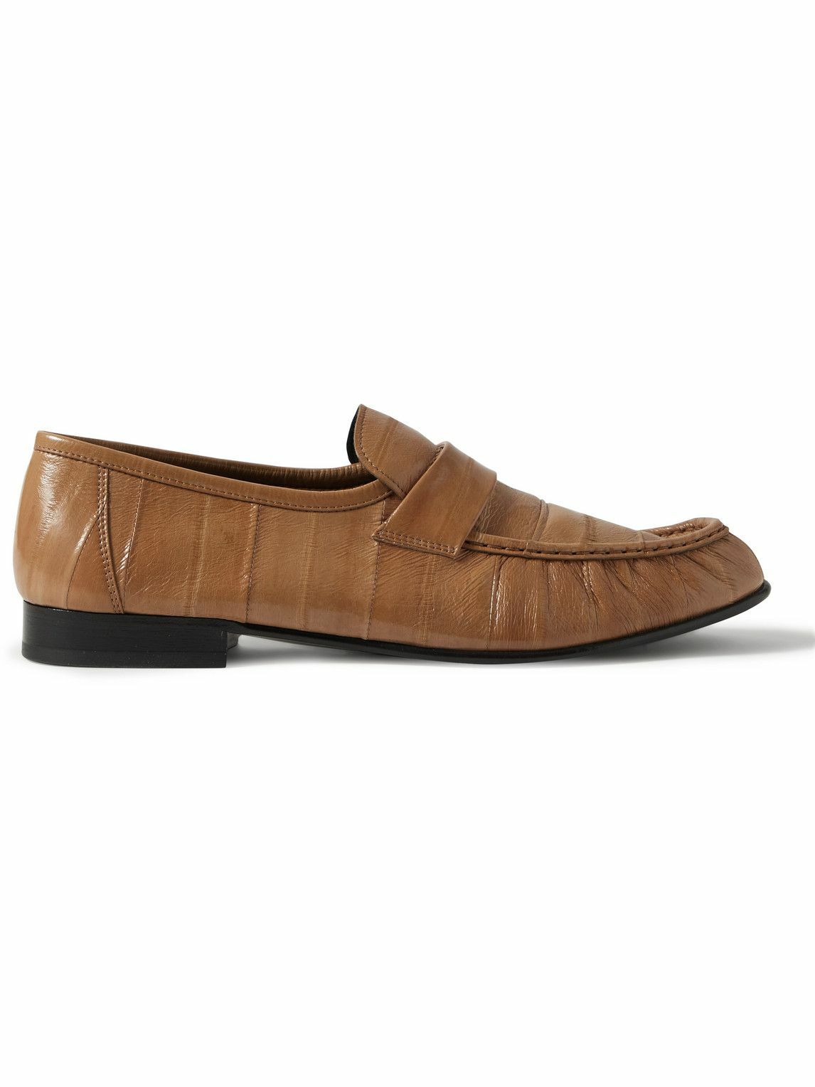 The Row Leather Loafers Brown The Row