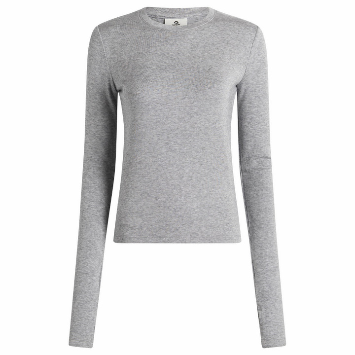 Photo: SUNDAYFRUITMARKET Women's Mini Sun Long Sleeve Top in Grey
