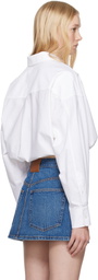 alexanderwang.t White Cotton Oxford Wrap Shirt