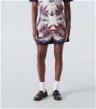 Gucci Bandana printed cotton shorts
