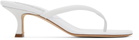 Manolo Blahnik White Paterno Heeled Sandals