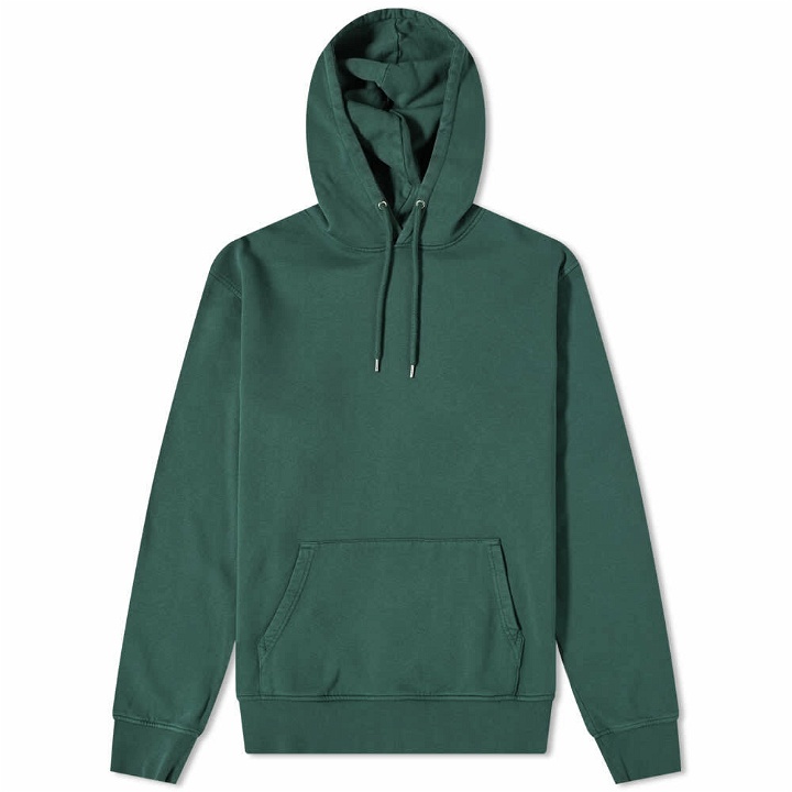 Photo: Colorful Standard Men's Classic Organic Popover Hoody in Emerald Green