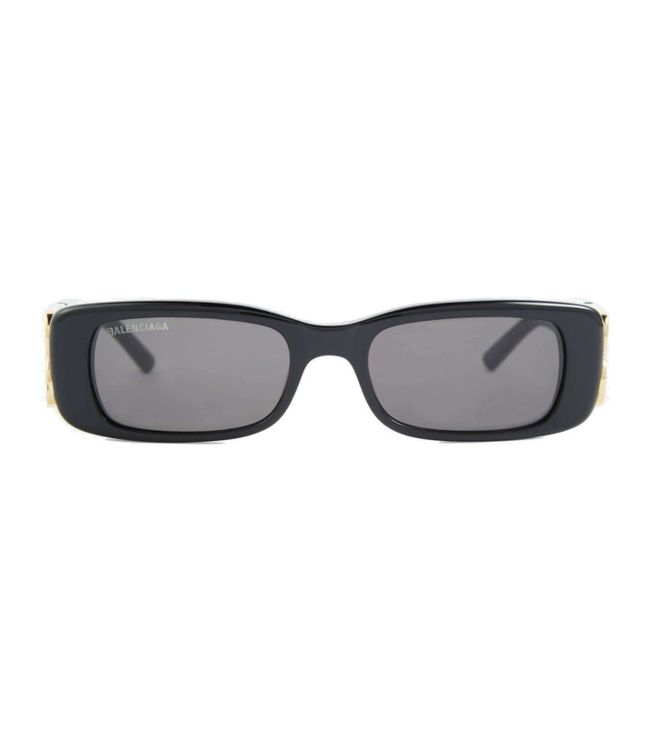 Photo: Balenciaga - Logo rectangular sunglasses