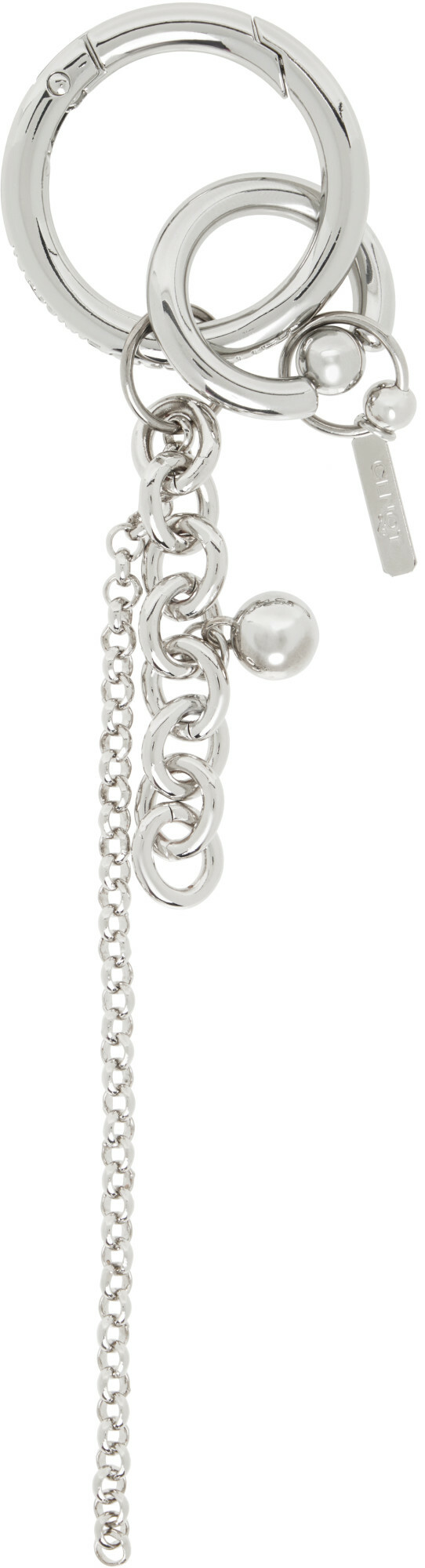 Justine Clenquet Silver Lewis Keychain