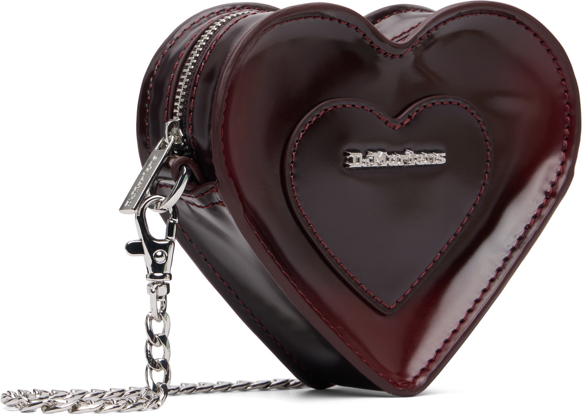 Dr. Martens Burgundy Mini Heart Bag