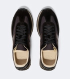 Visvim FKT Runner suede-trimmed sneakers
