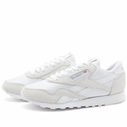 Reebok Men's CL Nylon Sneakers in White