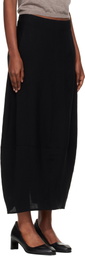 Studio Nicholson Black Beni Midi Skirt