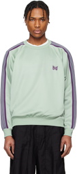 NEEDLES Green Track Crew Neck Sweatshirt