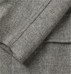DE BONNE FACTURE - Unstructured Mélange Brushed-Wool Suit Jacket - Gray