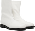 LE17SEPTEMBRE White Leather Boots